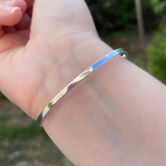 Vintage Suspicion 925 Sterling Silver & Marcasite Swirls Tension Bangle Bracelet - Picture 2 of 13